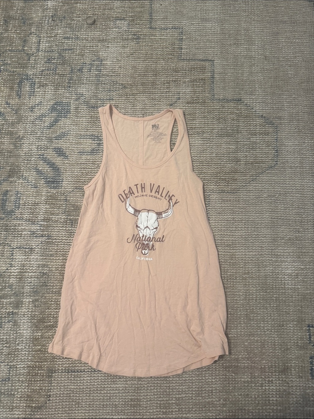 MV Sport Women's Pale Pink Death Valley Graphic Tank